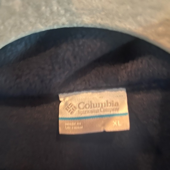 Columbia Navy Blue Fleece Jacket - Picture 4 of 5